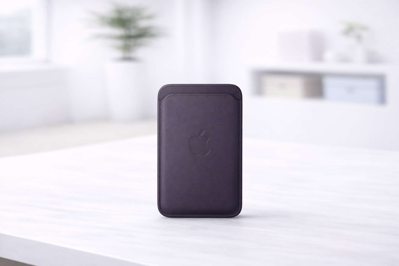 Porte-cartes en tissage fin pour iPhone avec MagSafe