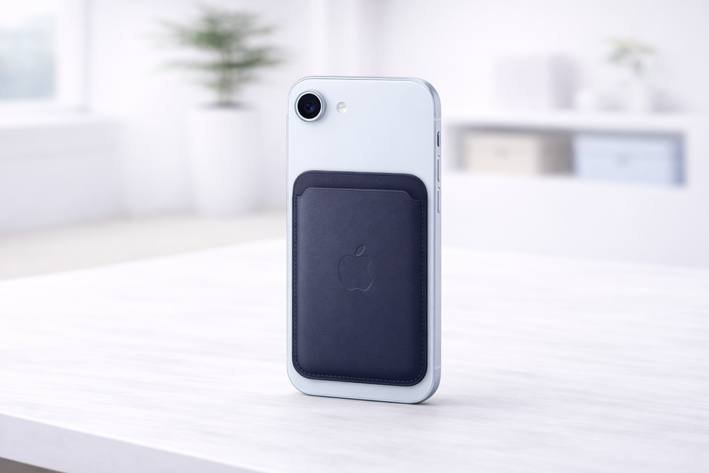 Porte-cartes en tissage fin pour iPhone avec MagSafe