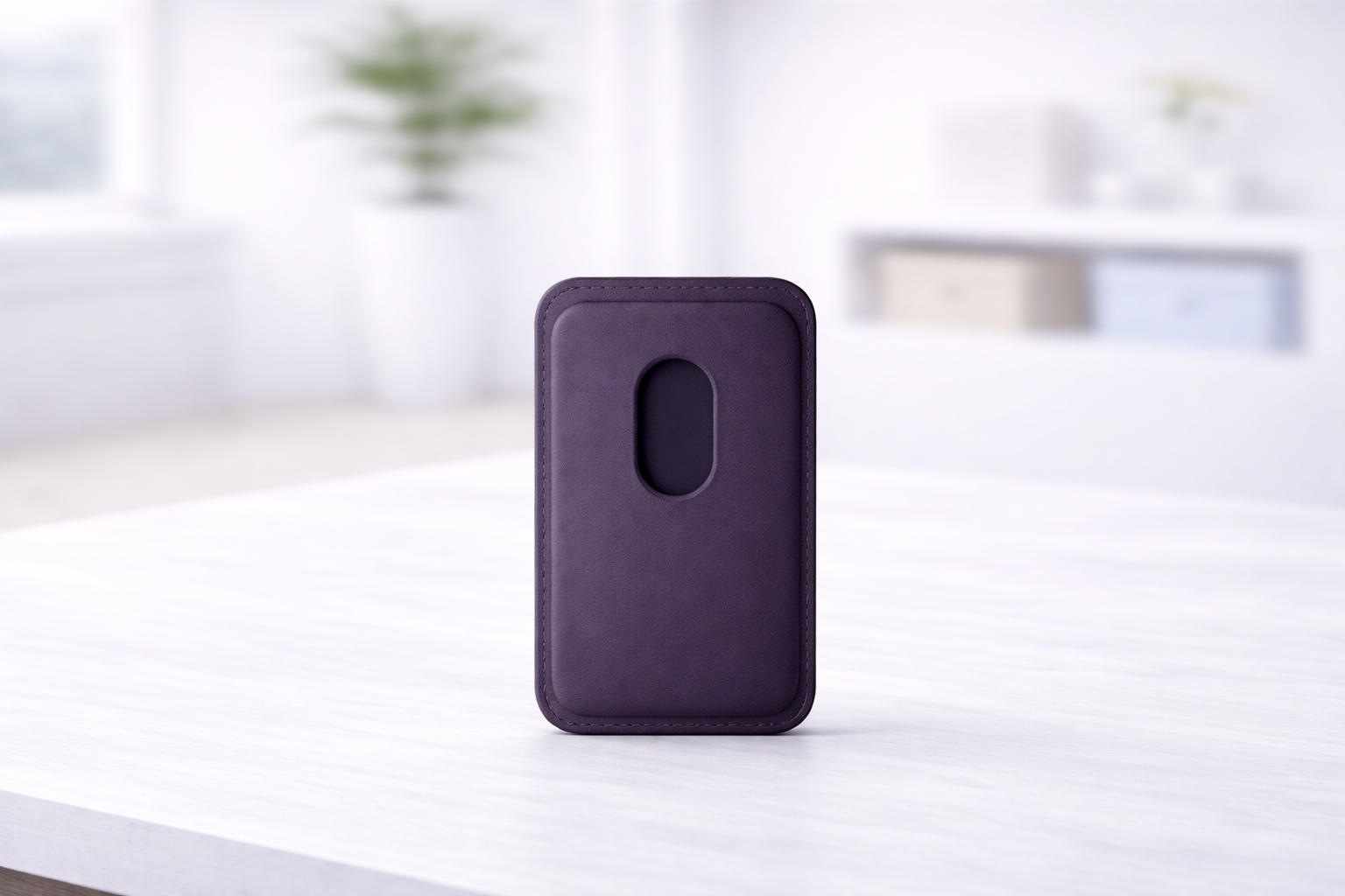 Porte-cartes en tissage fin pour iPhone avec MagSafe