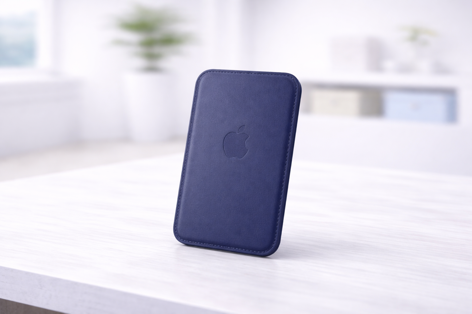 Porte-cartes en tissage fin pour iPhone avec MagSafe