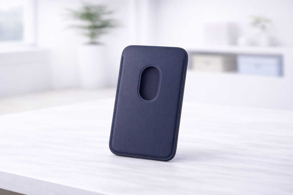 Porte-cartes en tissage fin pour iPhone avec MagSafe