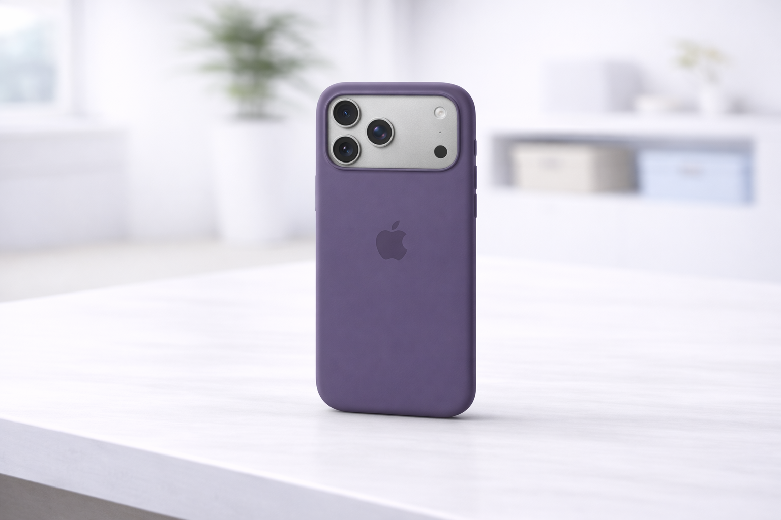 Coque en silicone avec MagSafe pour iPhone
